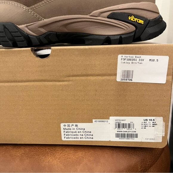 Oakley Vertex "carafe" Vibram Sole hiking boots Size 10.5 - Picture 10 of 12